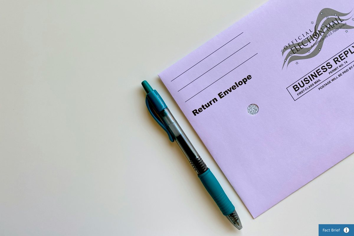 Does the US Postal Service always postmark an election ballot on the day it is mailed?