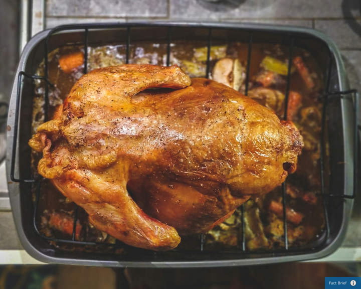 Is the cost of the Thanksgiving meal less this year than last, despite most grocery prices being higher?